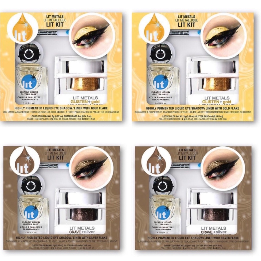 Makeup Eyeshadow Reseller Lot - Lit Kit x 4 Sets